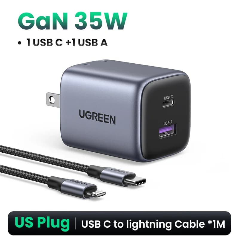 Rychlonabíječka GaN USB-C PD, 35W