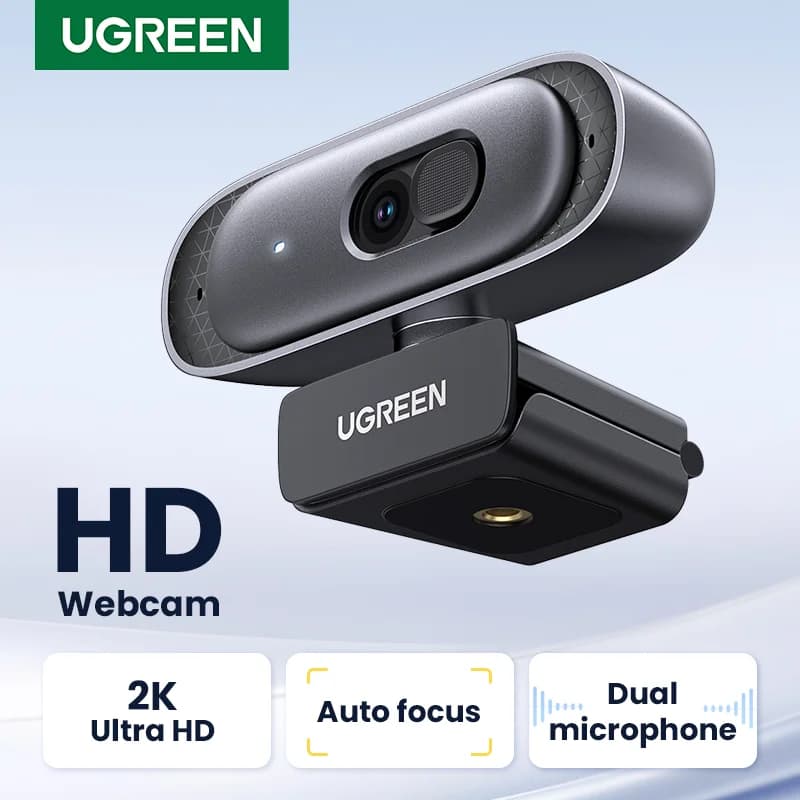 2K HD USB webová kamera s duálním mikrofonem