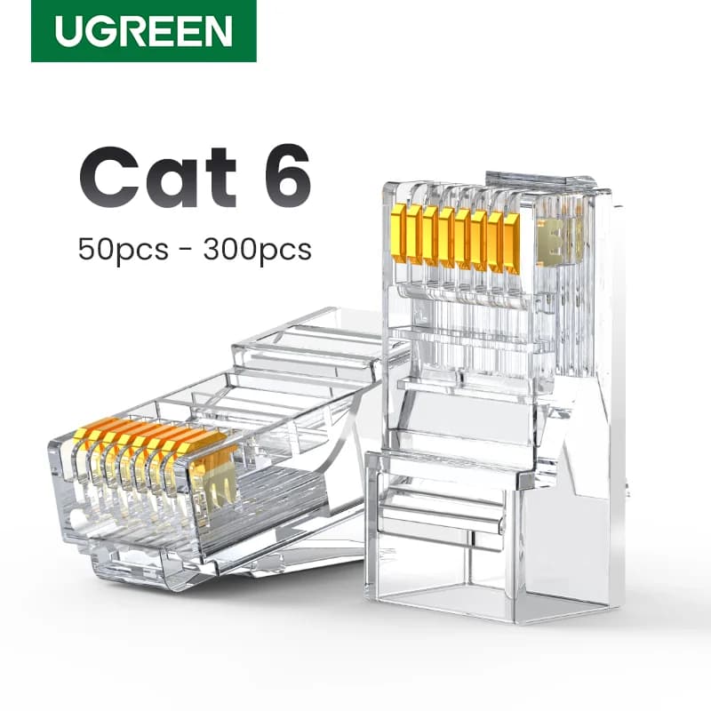 RJ45 konektory pro síťové kabely Cat6 Ethernet