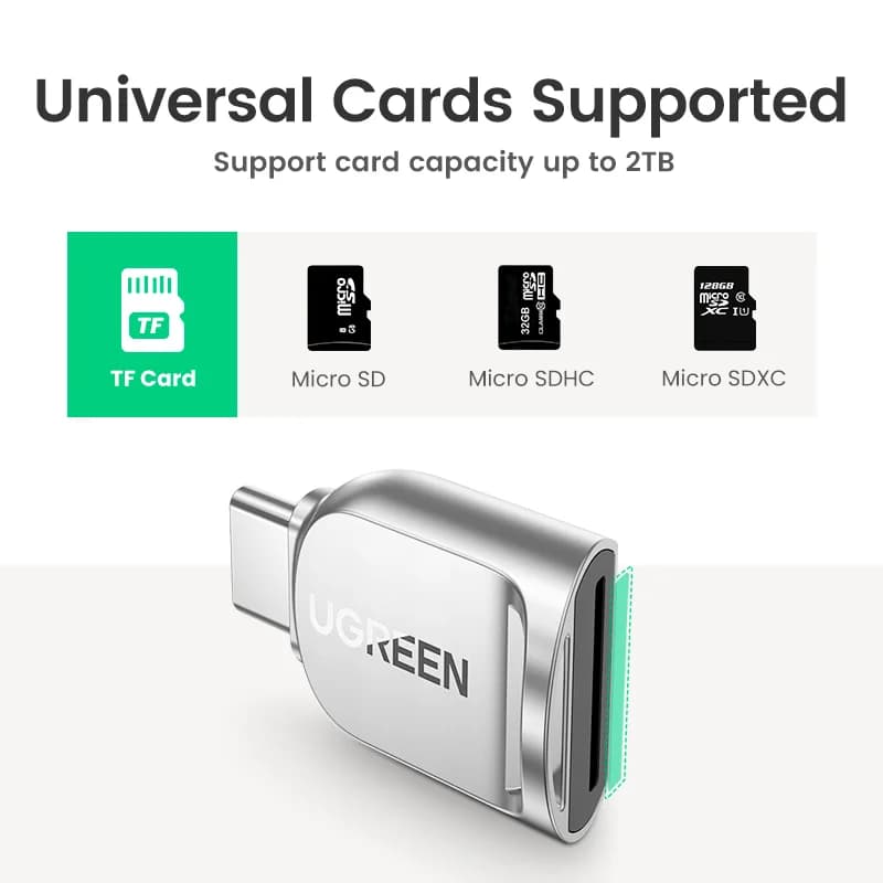Čtečka Micro SD karet USB-C, USB 3.0 OTG