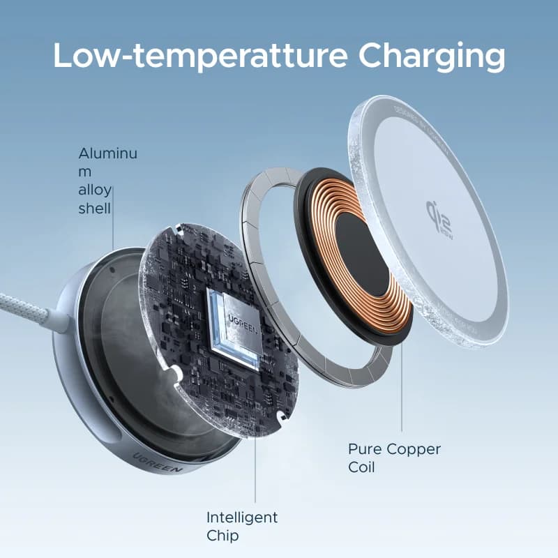 Magnetická bezdrátová nabíjecí podložka Qi2, 25W
