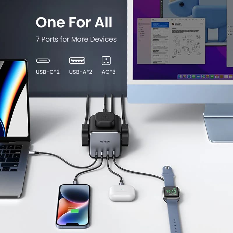 Nabíjecí stanice pro stůl 65W GaN s USB-C