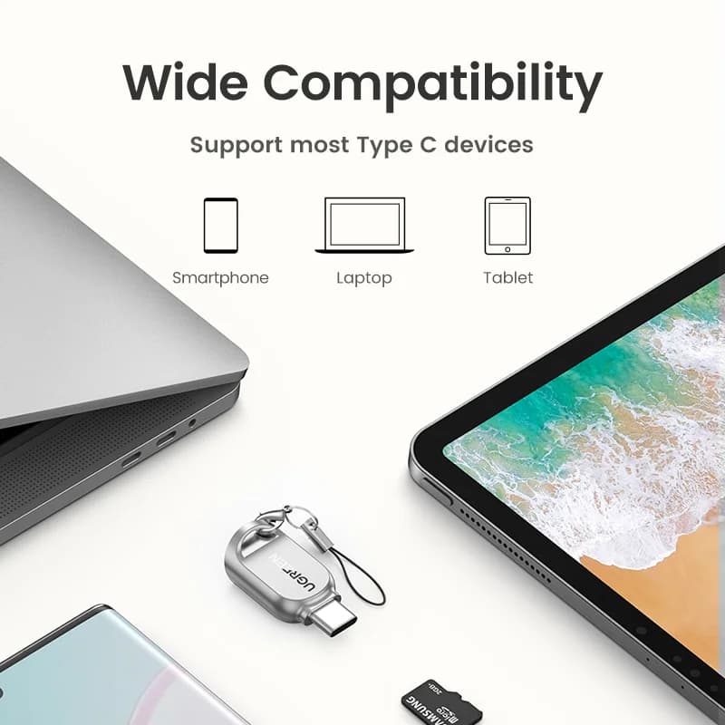 Čtečka Micro SD karet USB-C, USB 3.0 OTG