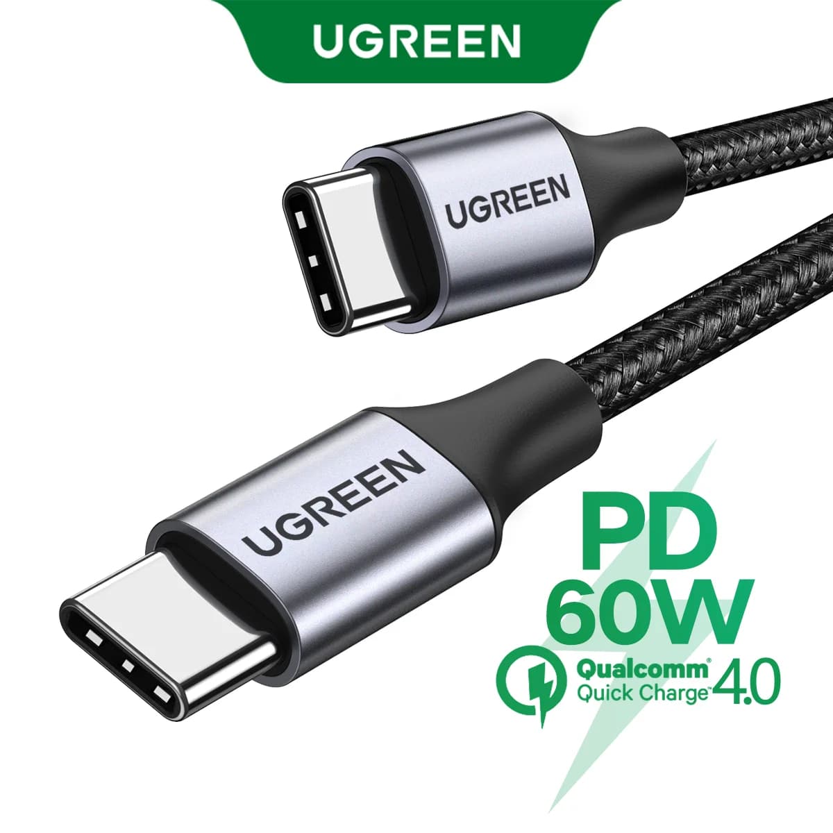 Kabel USB-C na USB-C, rychlonabíjení PD 3.0 60W