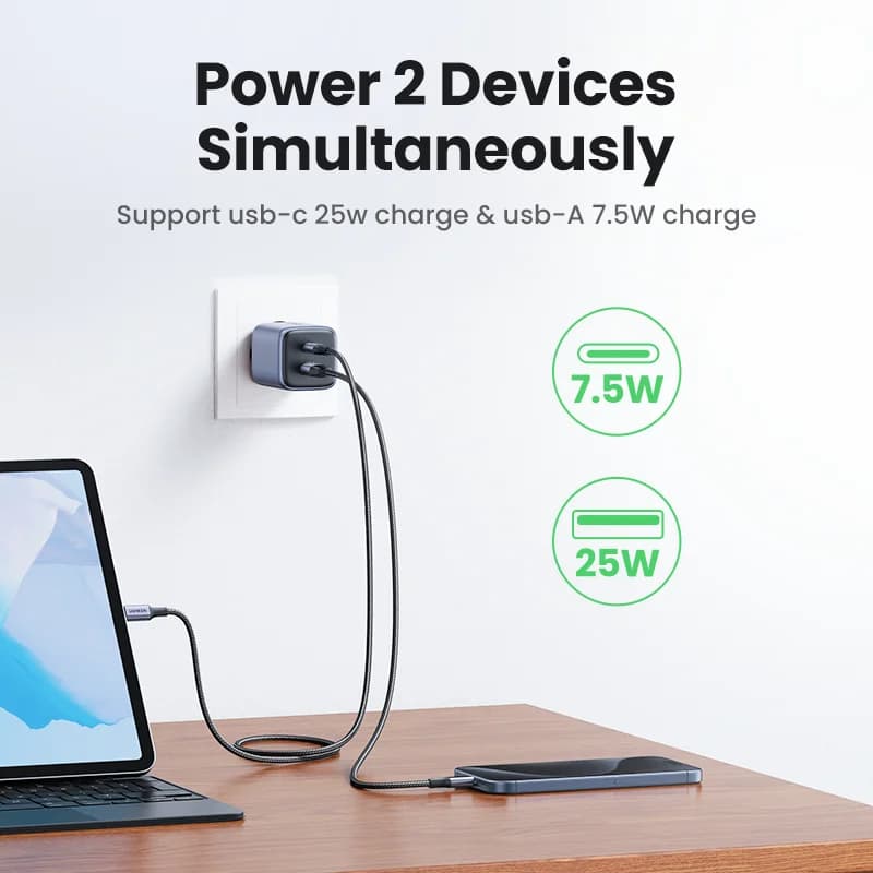 Rychlonabíječka GaN USB-C PD, 35W