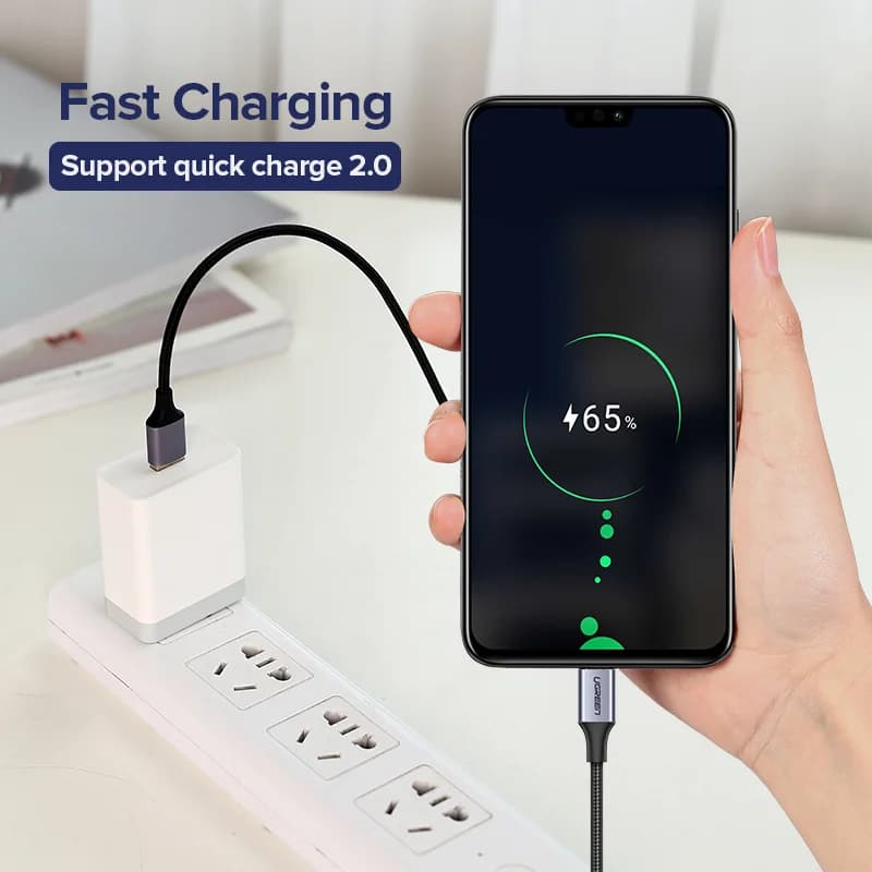 Sada 2 ks Micro USB kabelu pro rychlé nabíjení, 1,5 m, 2A