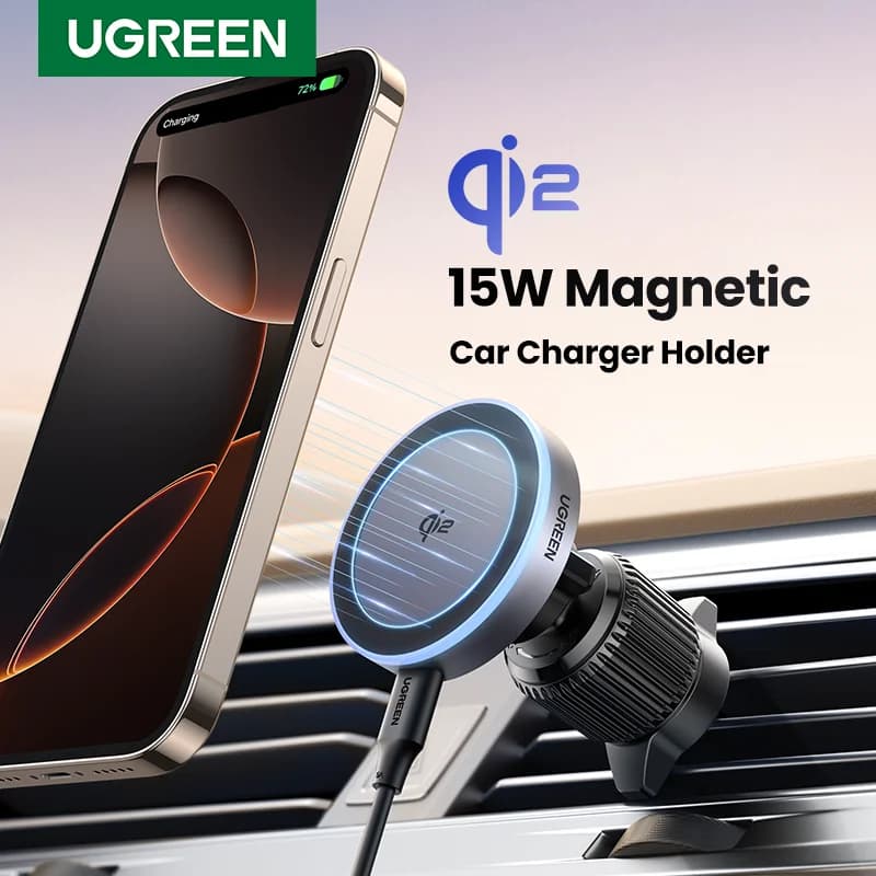 Magnetická bezdrátová nabíječka do auta Qi2 15W pro iPhone