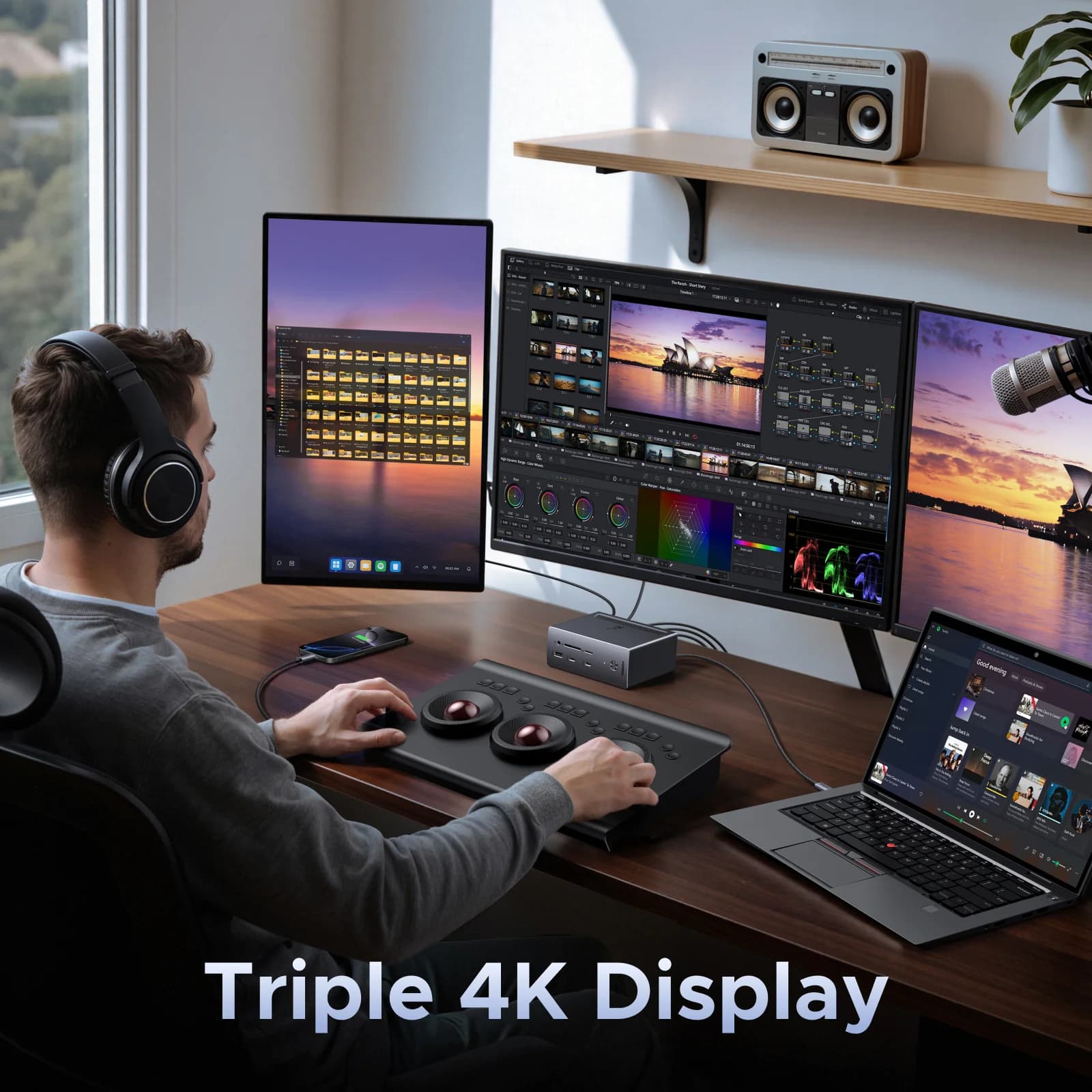 14v1 USB-C Docking Station s displejem 4K120Hz