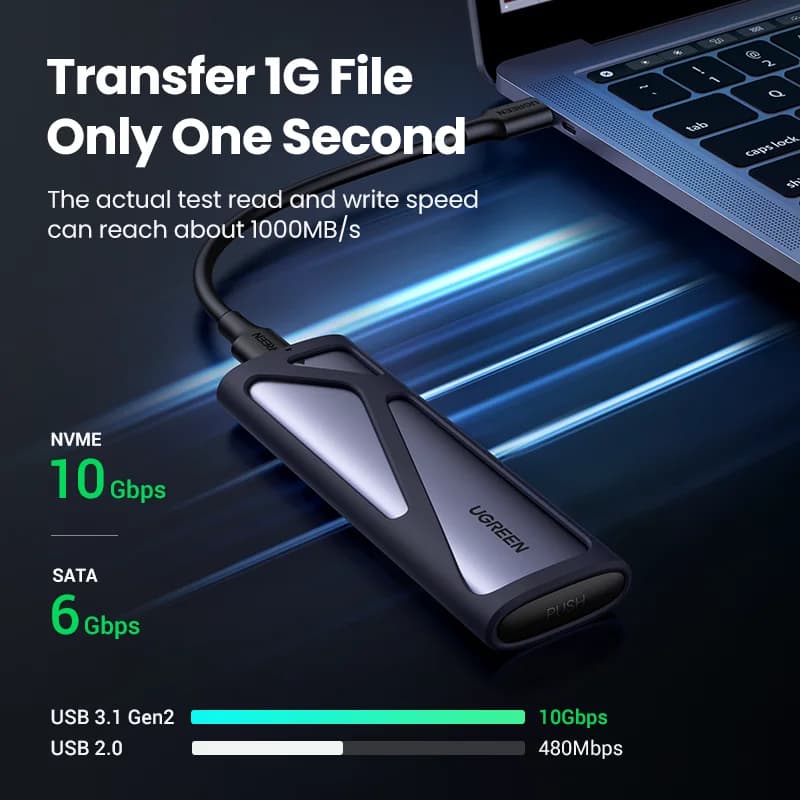 Kryt M.2 NVMe/SATA SSD s duálním protokolem