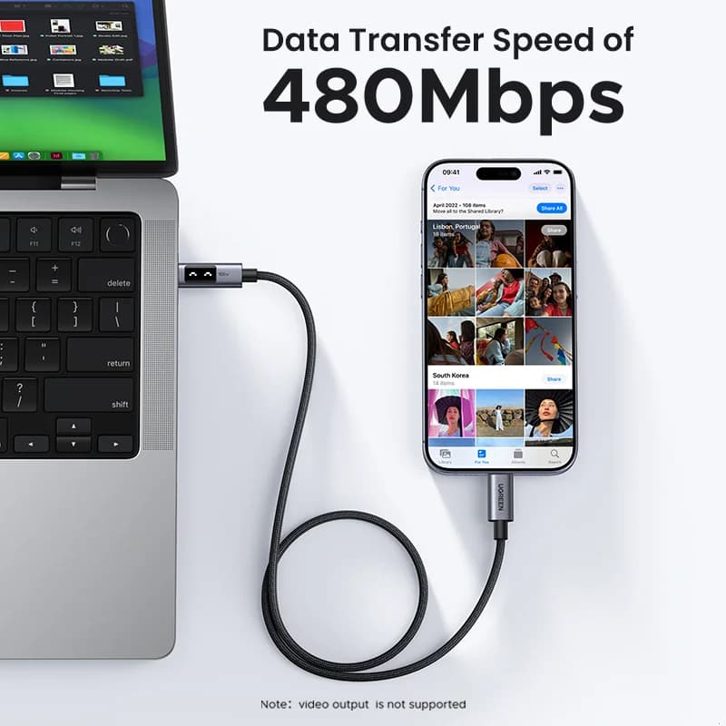 Kabel USB-C na USB-C, 100W PD, 0,5–3 m