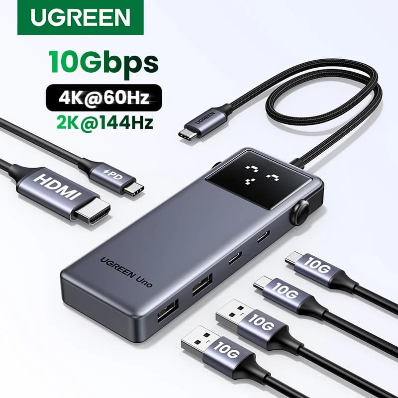 6v1 USB-C Hub, 4K60Hz, PD 100W