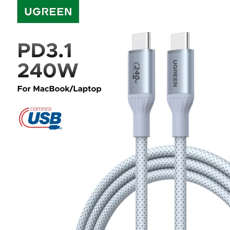Rychlonabíjecí kabel USB-C na USB-C 240W, PD3.1
