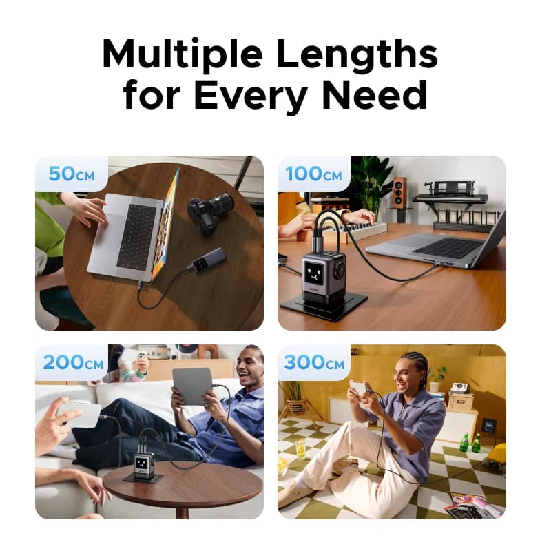 USB-C kabel 240W s digitálním ukazatelem výkonu