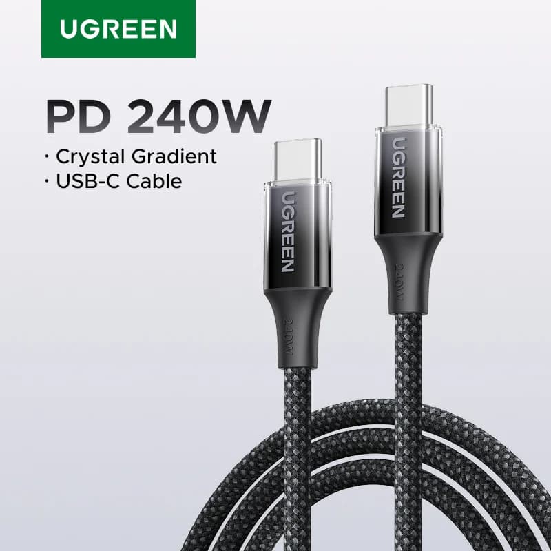 240W USB-C pletený kabel pro rychlé nabíjení