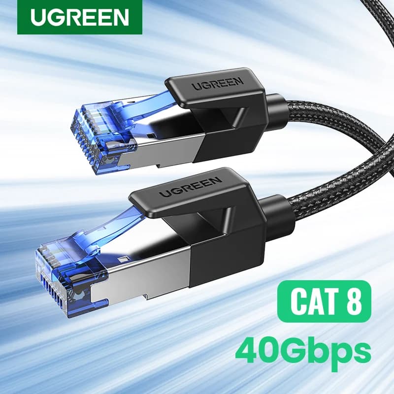 Cat8 pletený LAN/Ethernet kabel 40Gbps