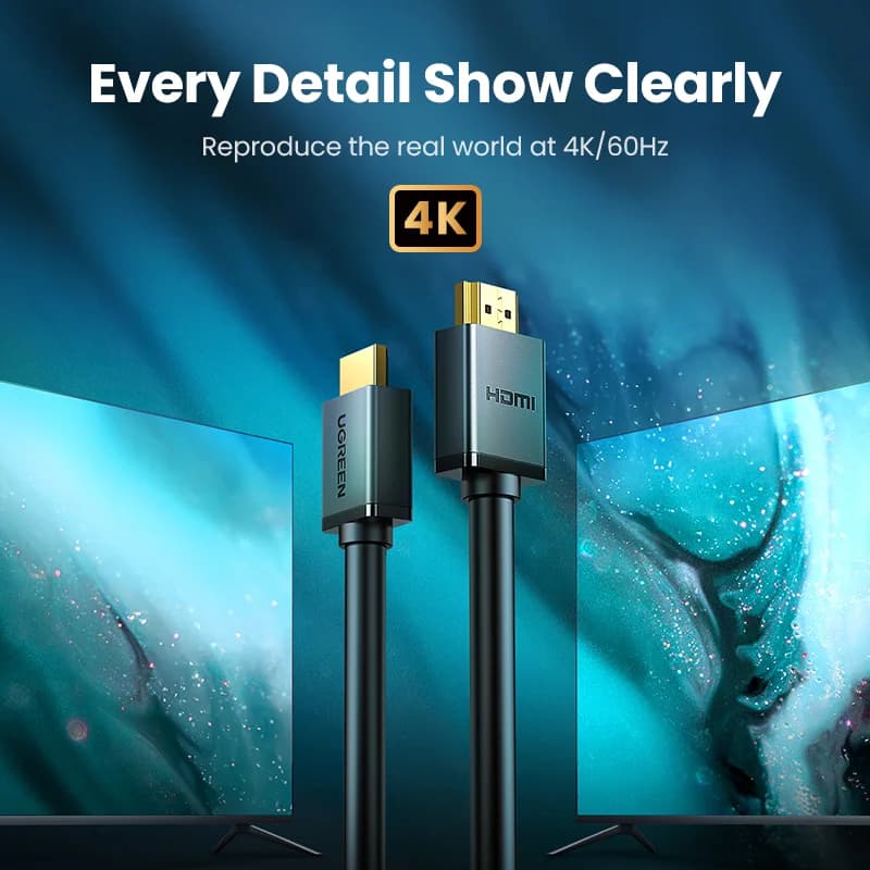 High Speed HDMI Cable, 4K 60Hz, Gold Plated
