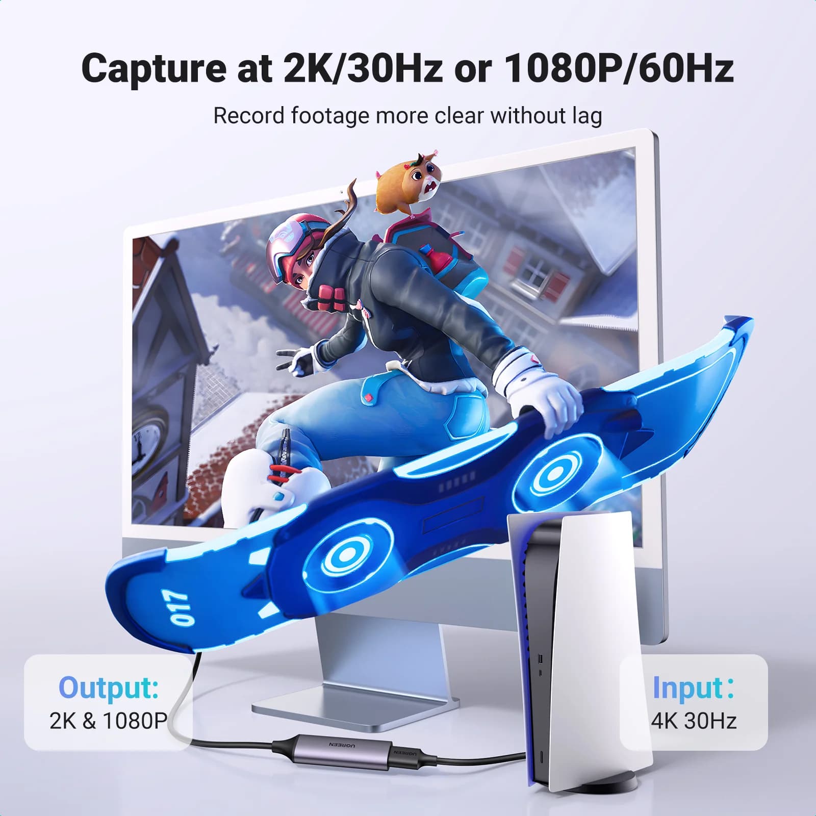 Záznamová karta HDMI na USB-C, 1080P