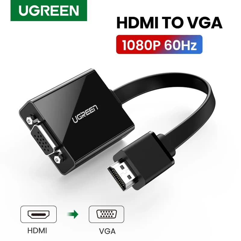 HDMI na VGA adaptér s 3.5mm audio výstupem, 1080P