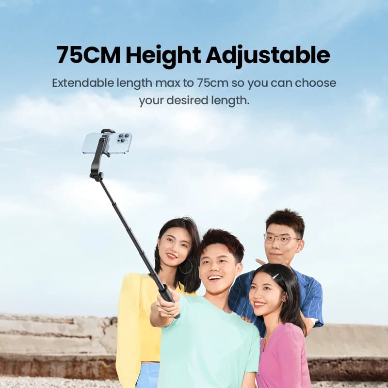 Bluetooth selfie stick s trojnožkou a dálkovým spouštěčem