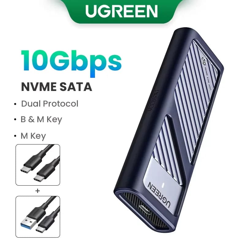 Kryt pro SSD M.2 NVMe/SATA, 20Gbps USB-C
