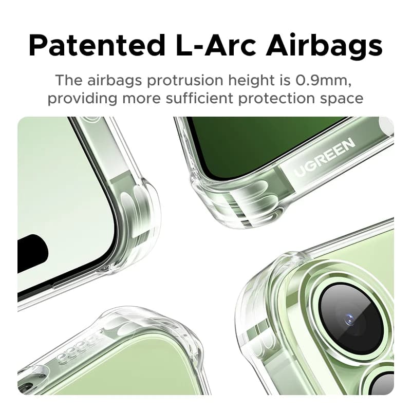 Čirý nárazuvzdorný pouzdro s airbagem pro iPhone