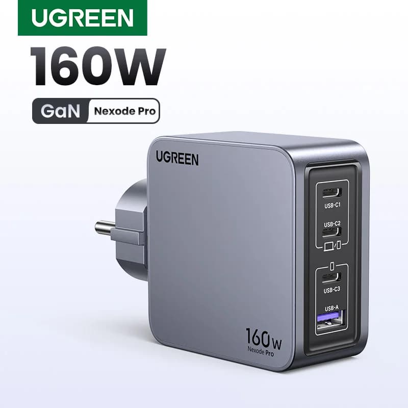 160W GaN USB-C nabíječka s korejskou zástrčkou