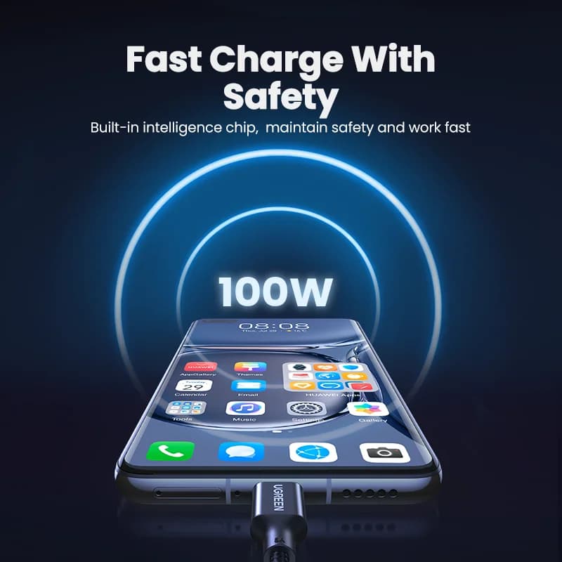 Kabel USB-A na USB-C Super Charge, 100 W