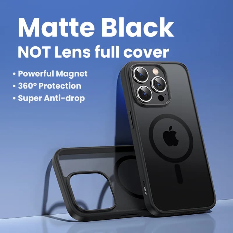 Matný magnetický nárazuvzdorný kryt pro iPhone
