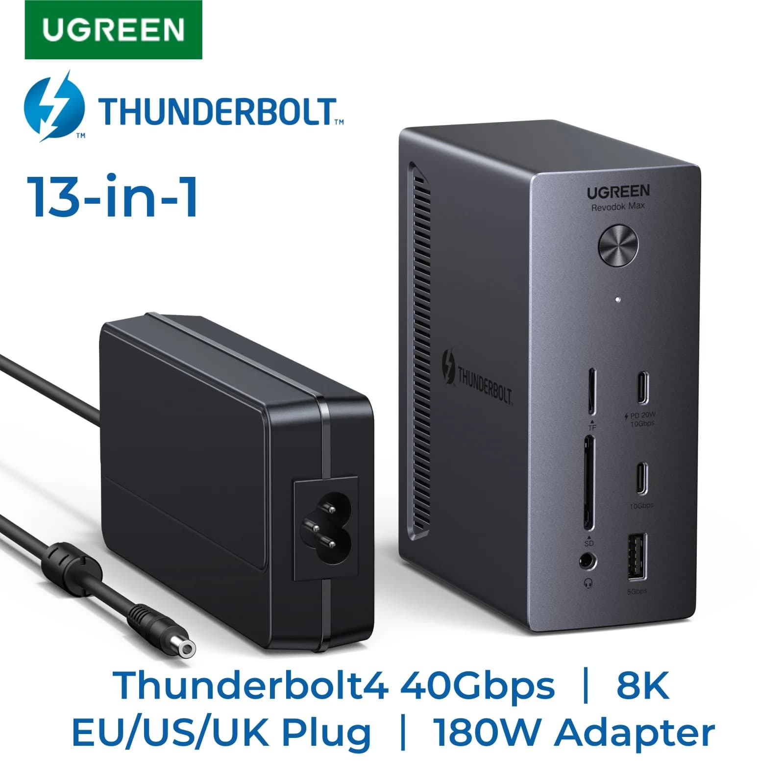Thunderbolt 4 dokovací stanice 13-v-1 40Gbps