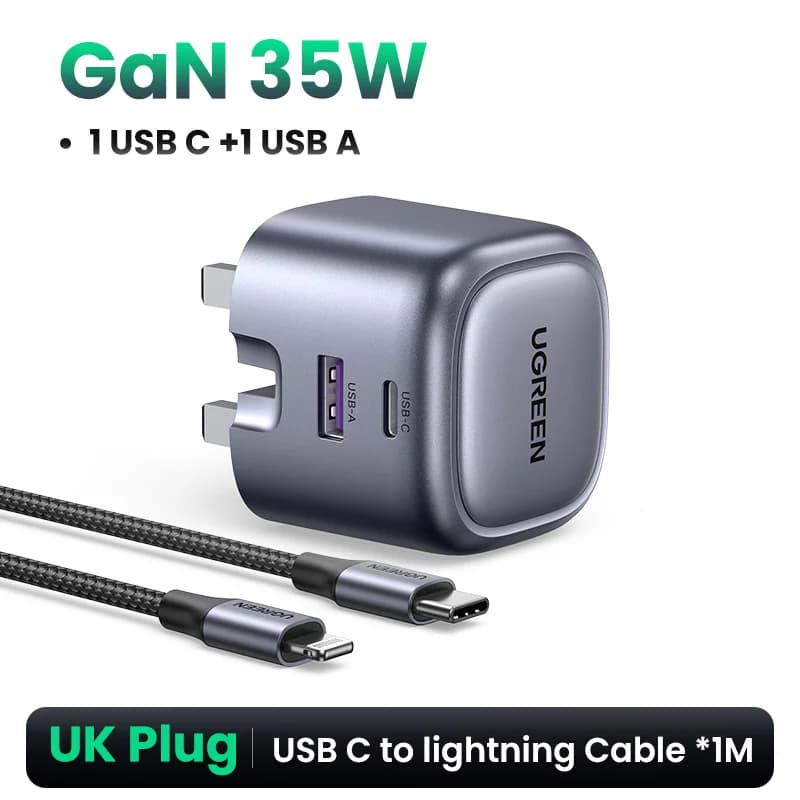 Rychlonabíječka GaN USB-C PD, 35W