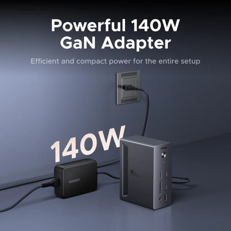 14v1 dokovací stanice USB-C, trojnásobný displej, 10Gbps
