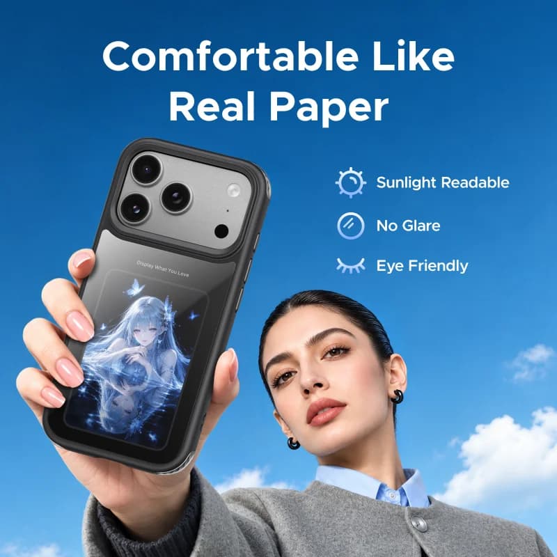Magnetické pouzdro s E-ink obrazovkou pro iPhone Pro Max