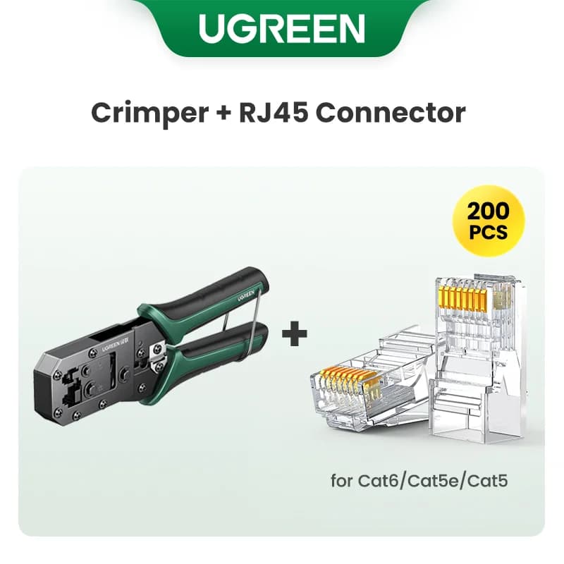 Kleště na lisování RJ45 pro ethernetové kabely CAT6/7