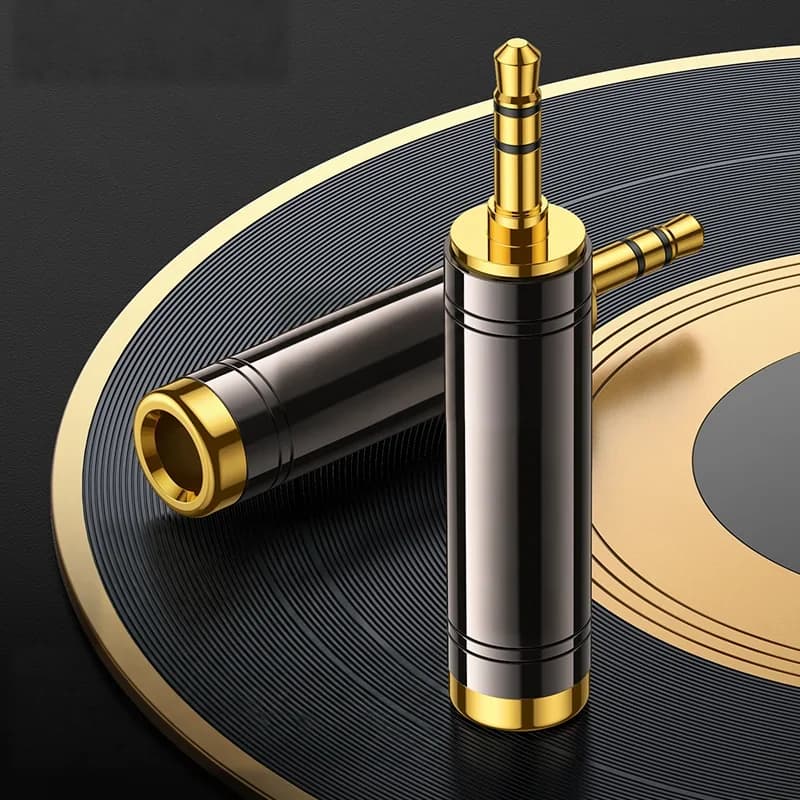 Audio adaptér 3.5mm samec na 6.35mm samice