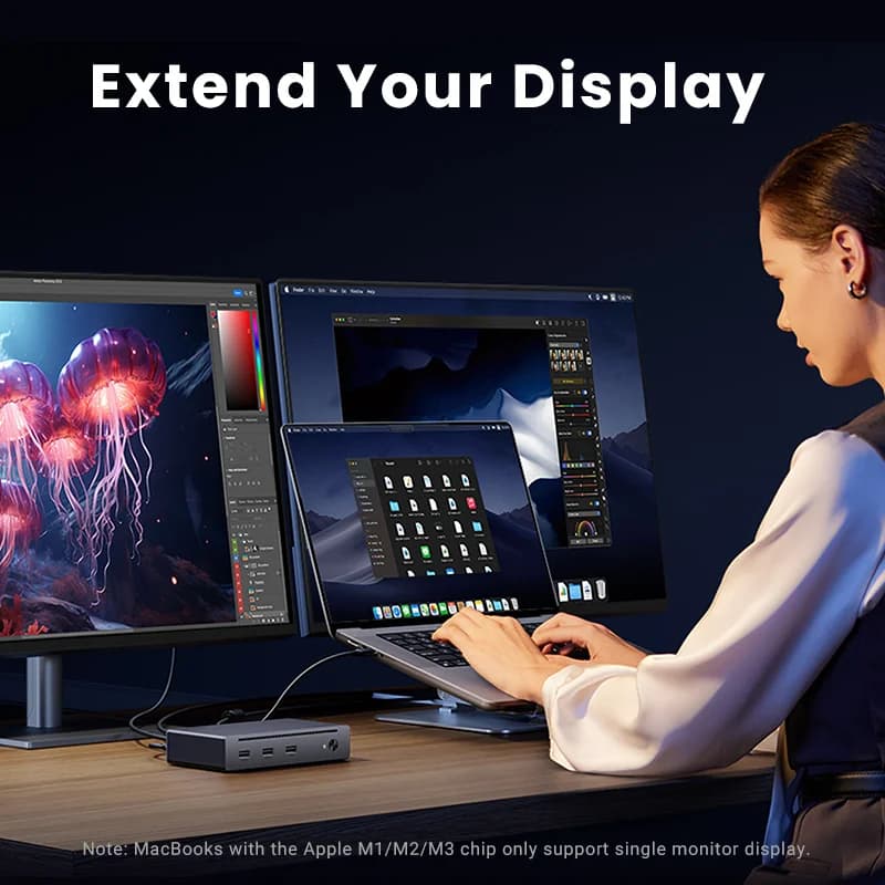 8v1 dokovací stanice Thunderbolt 4 s výstupem 8K