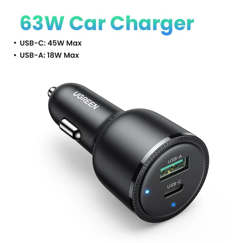 63W USB-C auto nabíječka s PPS