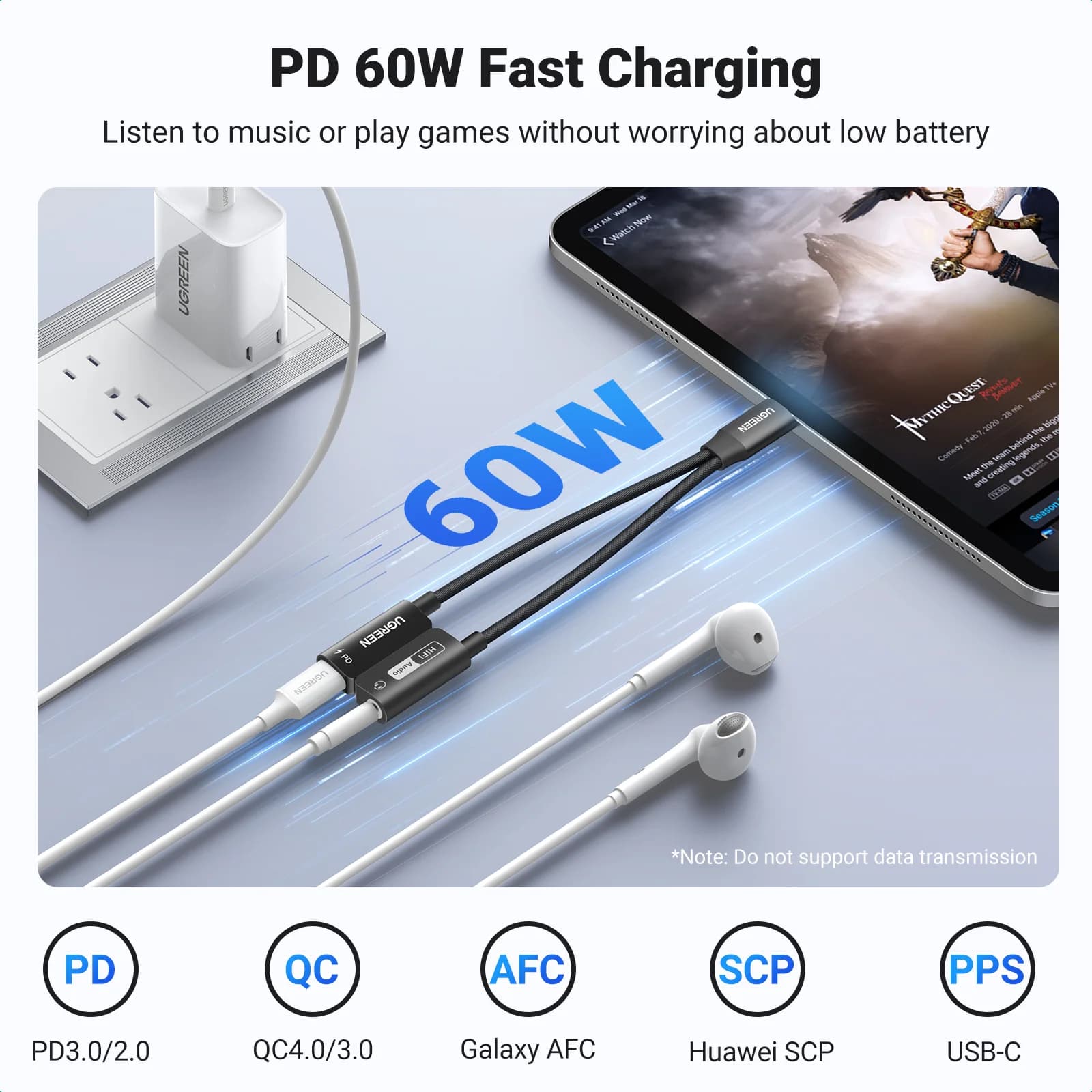 USB-C na 3.5mm AUX audio adaptér s DAC