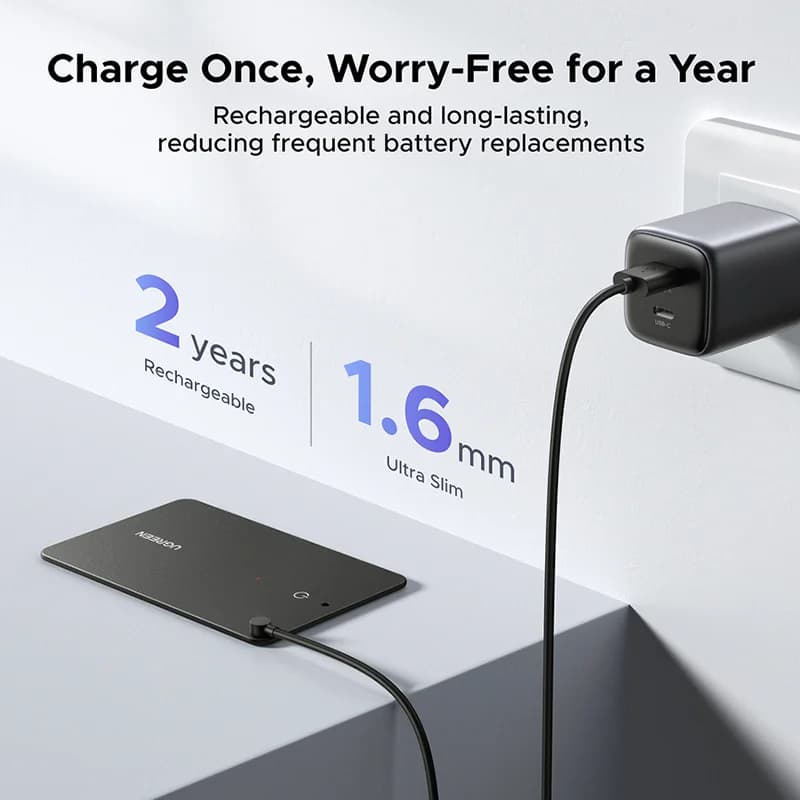 Bluetooth GPS štítek pro klíče a peněženky