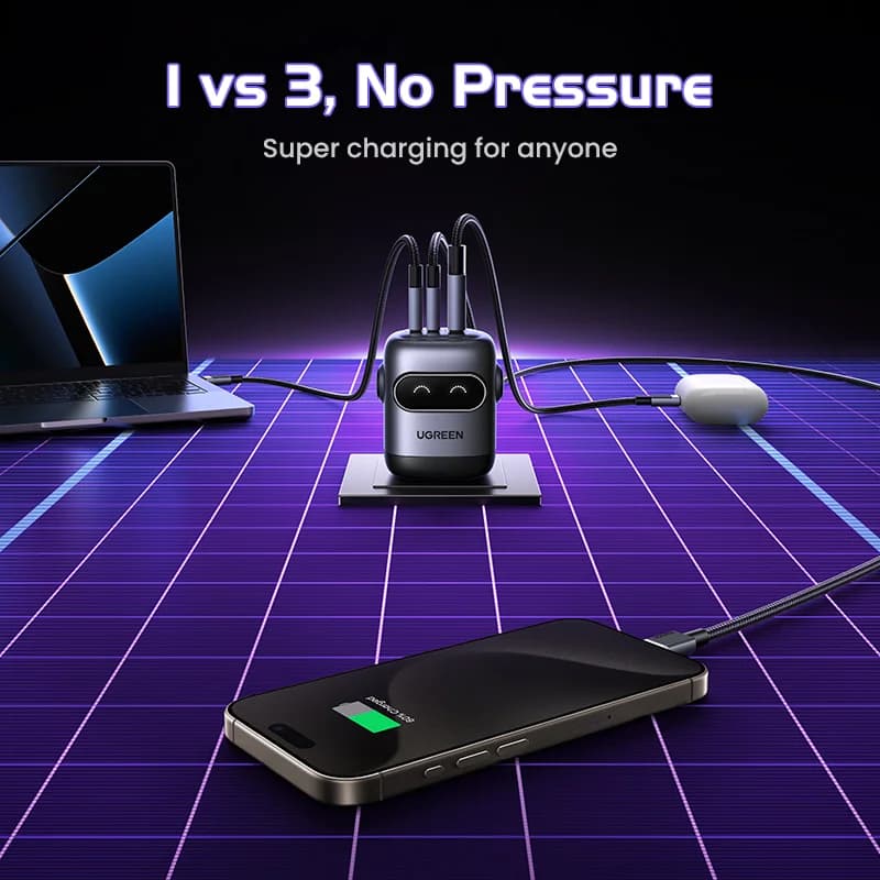 65W GaN USB-C PD nabíječka, US zástrčka