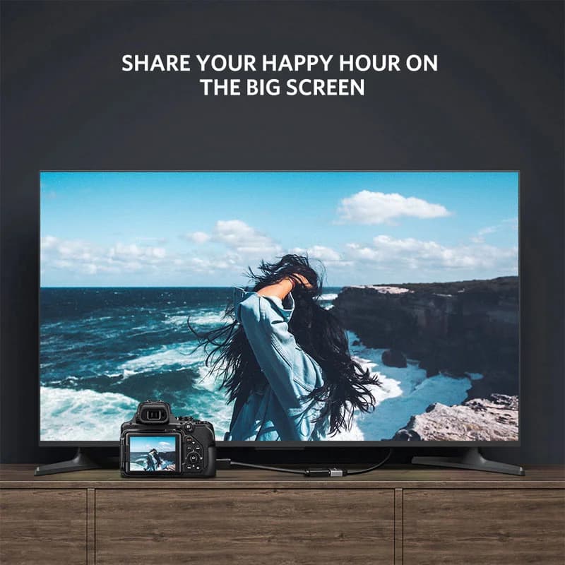 Mini HDMI na standardní HDMI 4K adaptérový kabel