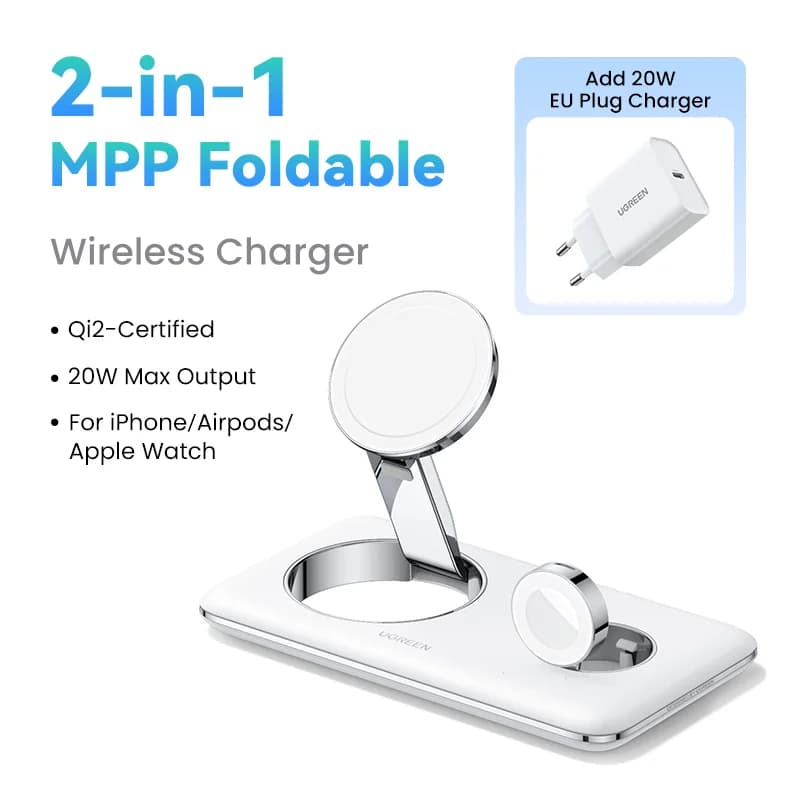 Bezdrátová nabíjecí stanice 3-v-1 MFi pro Apple zařízení