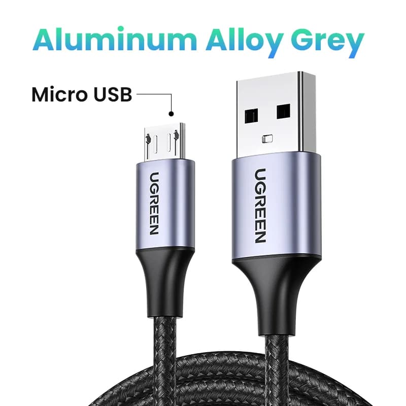 Kabel Micro USB, 2A, nylonový pletený