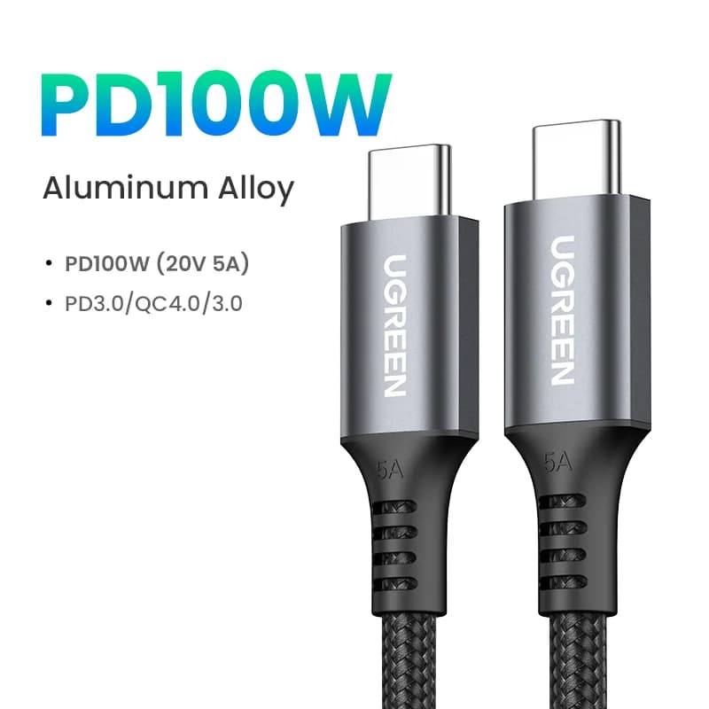 Kabel USB-C na USB-C, 100W PD, 5A