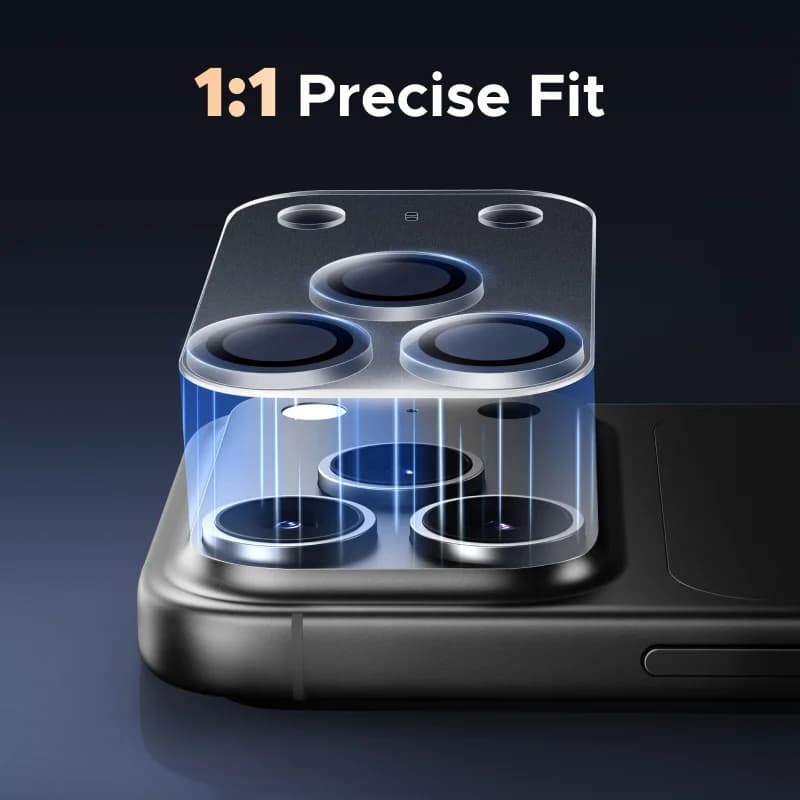 Skleněná ochrana objektivu kamery pro iPhone 17 Pro Max
