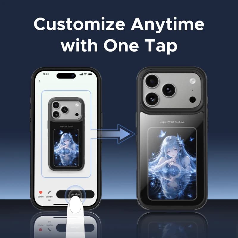 Magnetické pouzdro s E-ink obrazovkou pro iPhone Pro Max