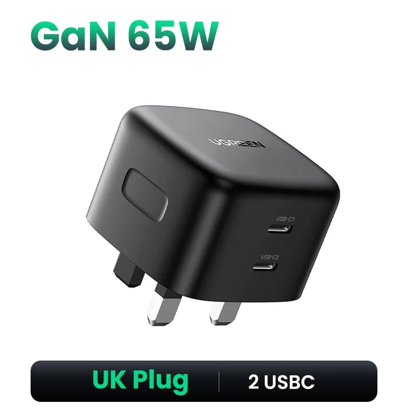 100W GaN USB-C rychlonabíječka, UK zástrčka