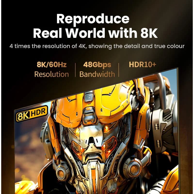 Kabel HDMI 8K, 60Hz, 48Gbps
