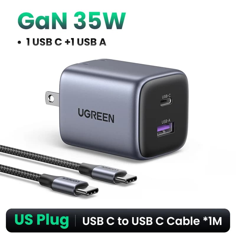 Rychlonabíječka GaN USB-C PD, 35W