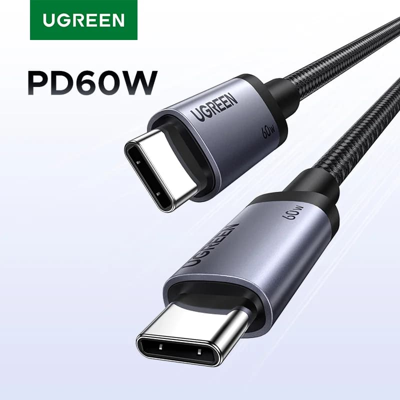 Kabel USB-C na USB-C, 60W PD rychlonabíjení