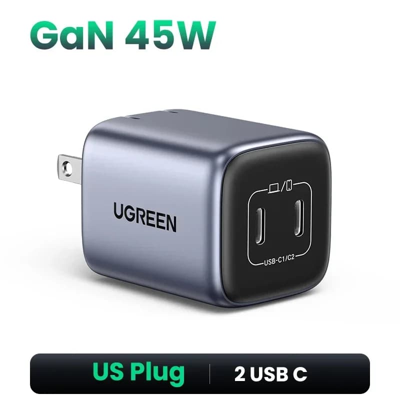 35W GaN USB-C rychlonabíječka se zástrčkou US